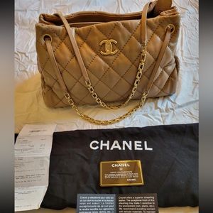 Chanel CC Matelasse Tote Bag